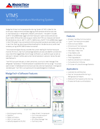 Thumbnail of document Data Sheet - VTMS Vaccine Temperature Monitoring System Data Logger